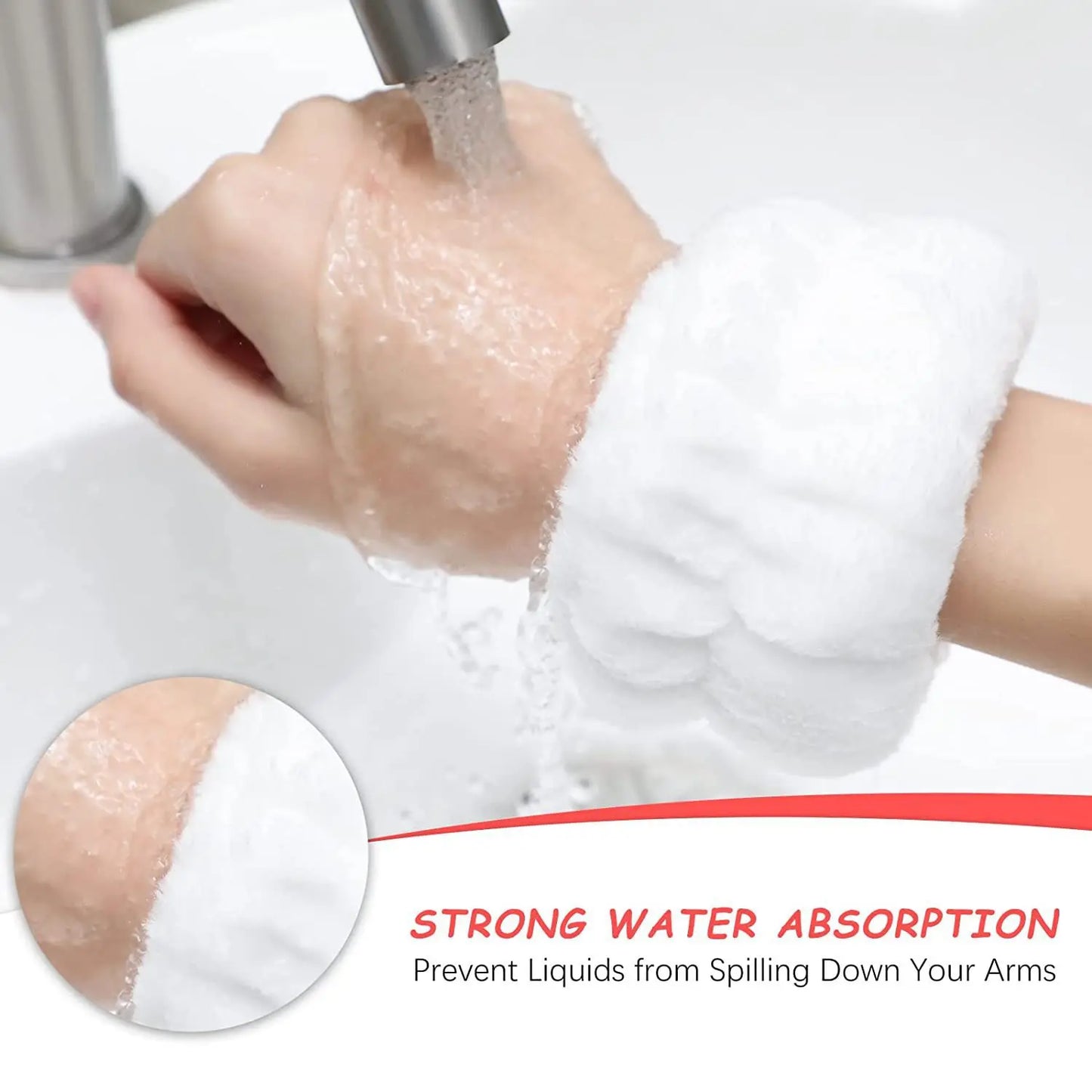 Wrist Washband Microfiber Wash