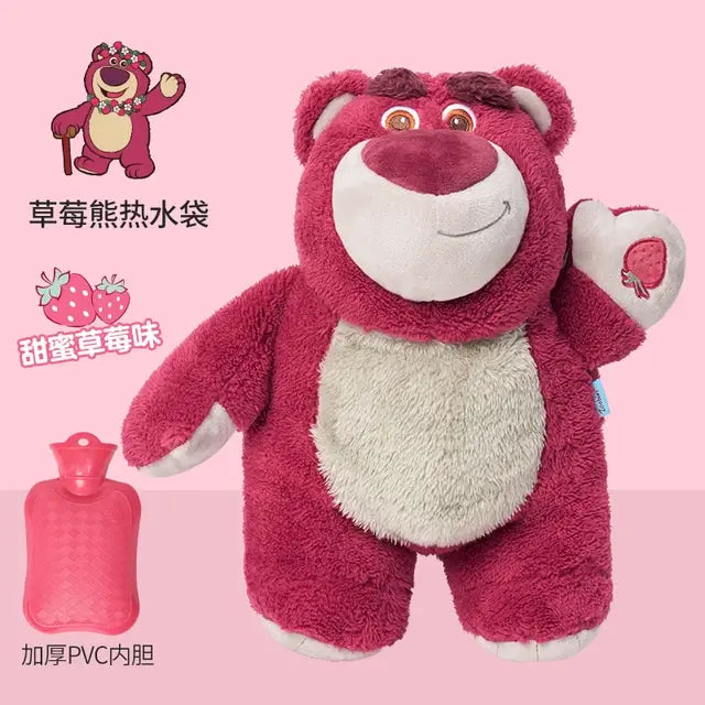 Genuine Disney Stitch Angel Lotso Plush Hand Warmer Bottle